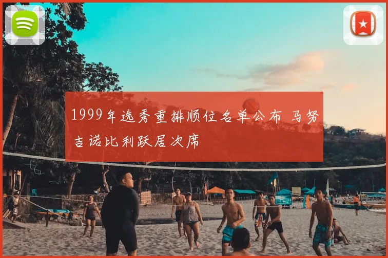 1999年选秀重排顺位名单公布 马努吉诺比利跃居次席